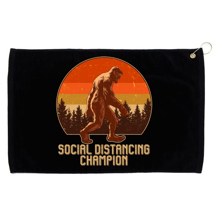 Vintage Wilderness Sunset Sasquatch Social Distancing Champion  Grommeted Golf Towel