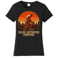 Vintage Wilderness Sunset Sasquatch Social Distancing Champion  Women's T-Shirt