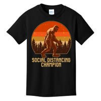 Vintage Wilderness Sunset Sasquatch Social Distancing Champion  Kids T-Shirt