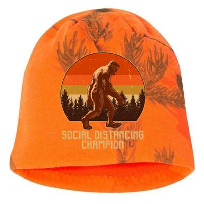 Vintage Wilderness Sunset Sasquatch Social Distancing Champion  Kati - Camo Knit Beanie