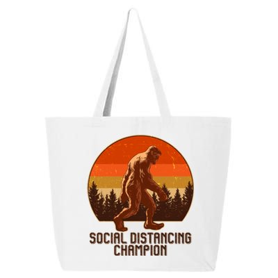 Vintage Wilderness Sunset Sasquatch Social Distancing Champion  25L Jumbo Tote