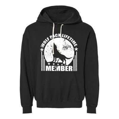 Vintage Wolf Pack Lifetime Member Garment-Dyed Fleece Hoodie