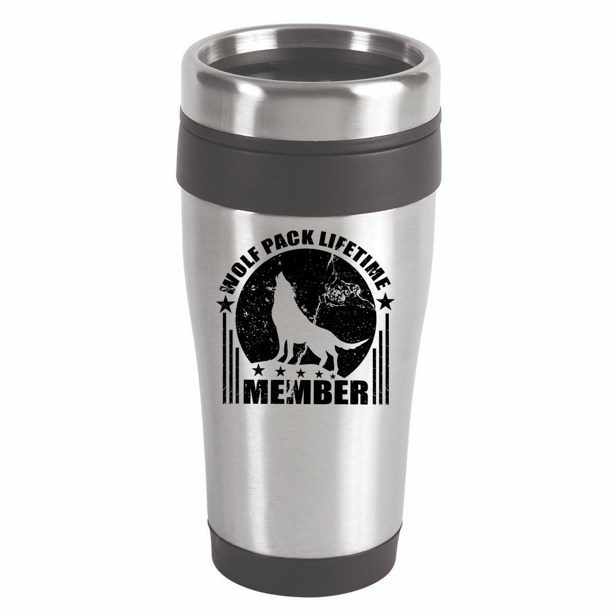Vintage Wolf Pack Lifetime Member 16oz Travel Tumbler