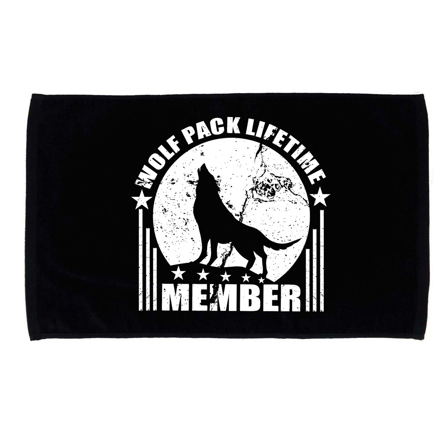 Vintage Wolf Pack Lifetime Member Microfiber Hand Towel