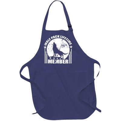 Vintage Wolf Pack Lifetime Member Full-Length Apron With Pockets