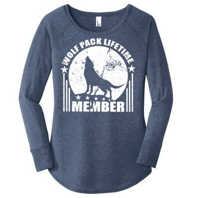 Vintage Wolf Pack Lifetime Member Women's Perfect Tri Tunic Long Sleeve Shirt