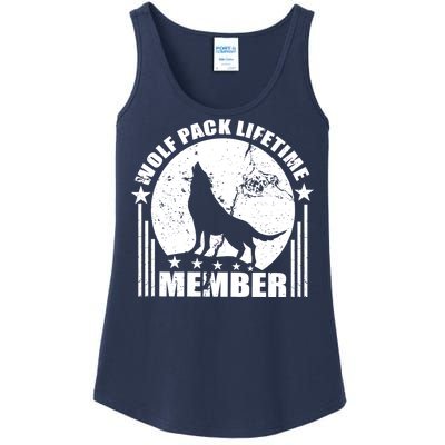 Vintage Wolf Pack Lifetime Member Ladies Essential Tank