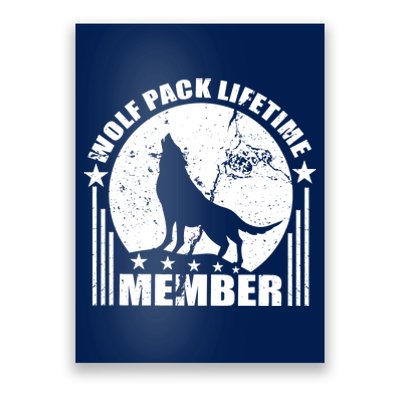 Vintage Wolf Pack Lifetime Member Poster