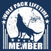 Vintage Wolf Pack Lifetime Member Kids T-Shirt