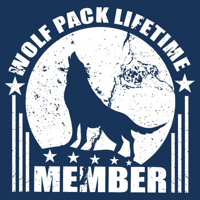 Vintage Wolf Pack Lifetime Member Kids T-Shirt