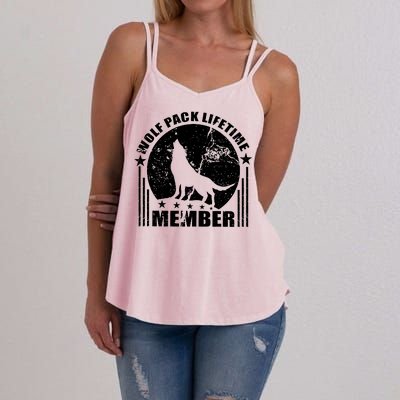 Vintage Wolf Pack Lifetime Member Women's Strappy Tank