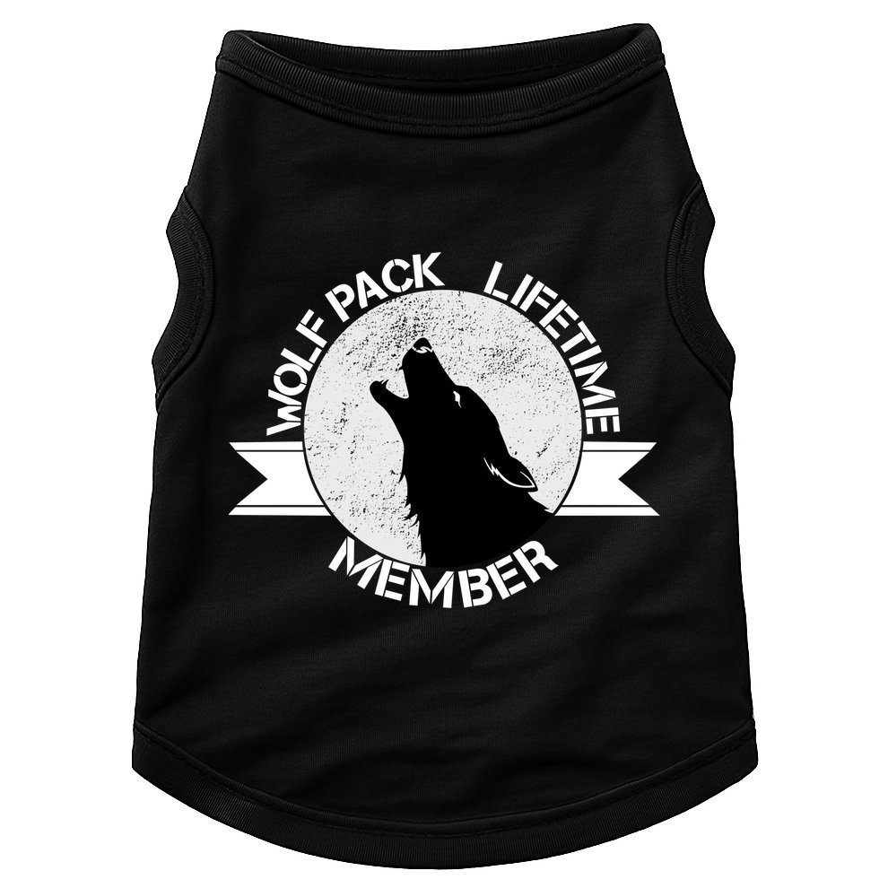 Vintage Wolf Pack Lifetime Member Emblem Doggie Tank