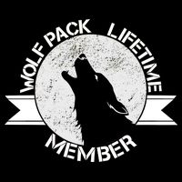 Vintage Wolf Pack Lifetime Member Emblem Doggie Tank