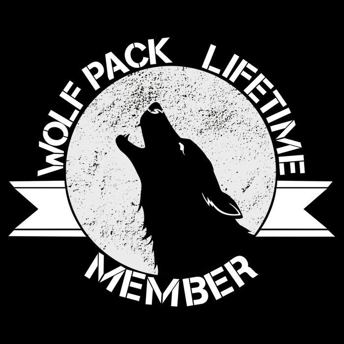 Vintage Wolf Pack Lifetime Member Emblem Doggie Tank