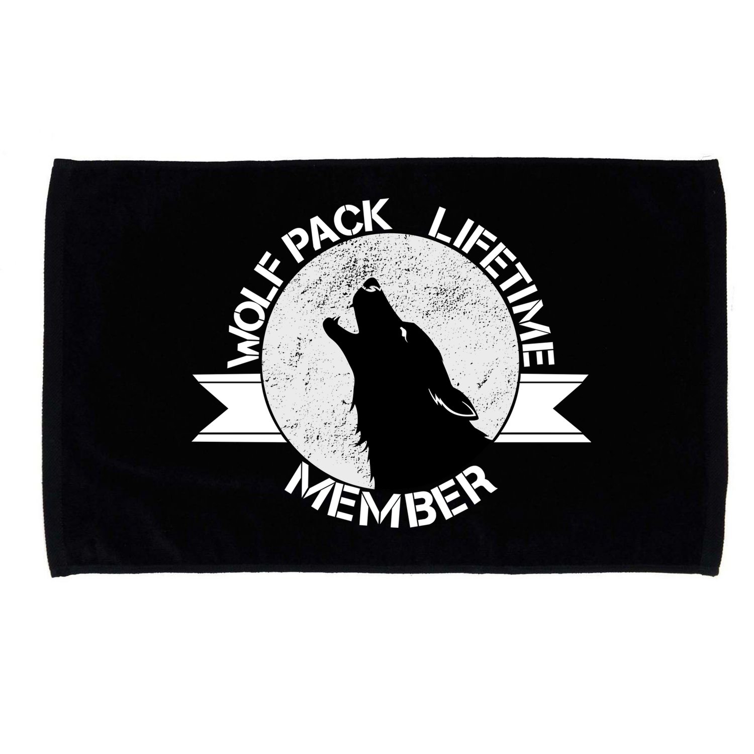 Vintage Wolf Pack Lifetime Member Emblem Microfiber Hand Towel