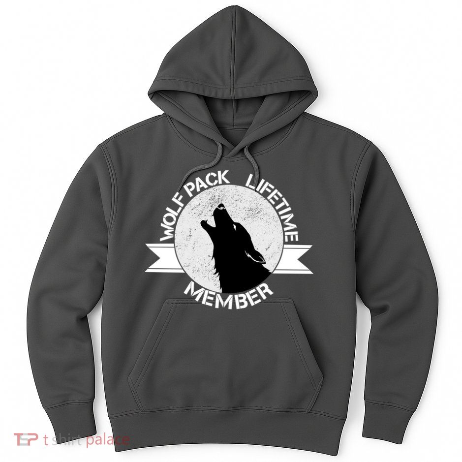 Vintage Wolf Pack Lifetime Member Emblem Hoodie