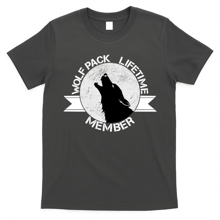 Vintage Wolf Pack Lifetime Member Emblem T-Shirt