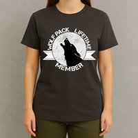 Vintage Wolf Pack Lifetime Member Emblem T-Shirt