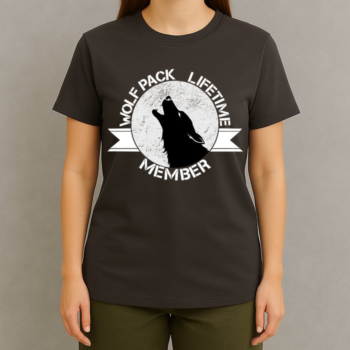 Vintage Wolf Pack Lifetime Member Emblem T-Shirt