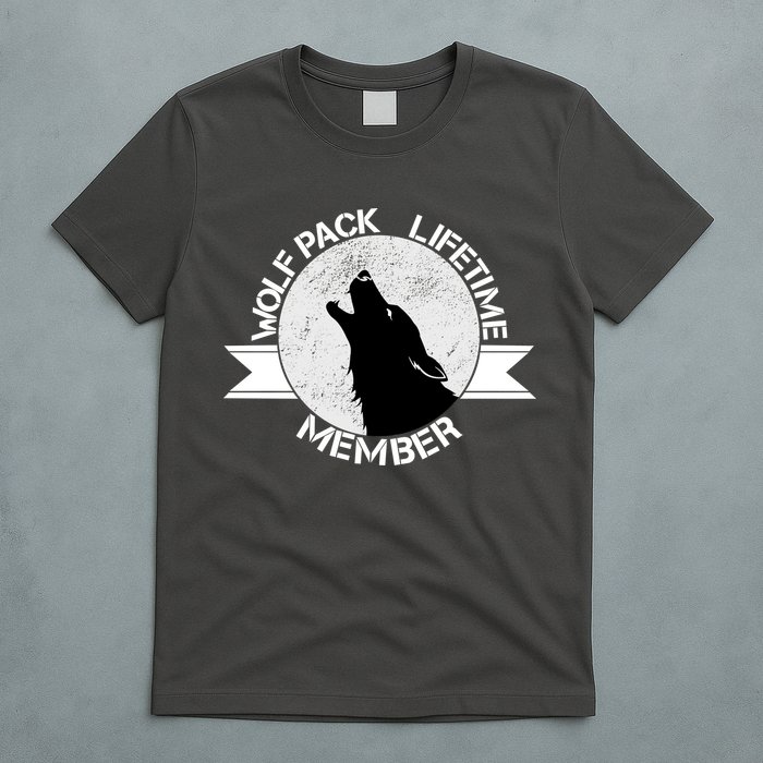 Vintage Wolf Pack Lifetime Member Emblem T-Shirt