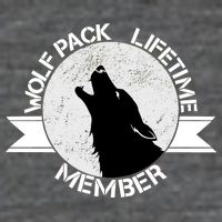 Vintage Wolf Pack Lifetime Member Emblem T-Shirt
