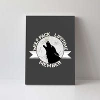 Vintage Wolf Pack Lifetime Member Emblem Canvas