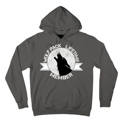 Vintage Wolf Pack Lifetime Member Emblem Tall Hoodie