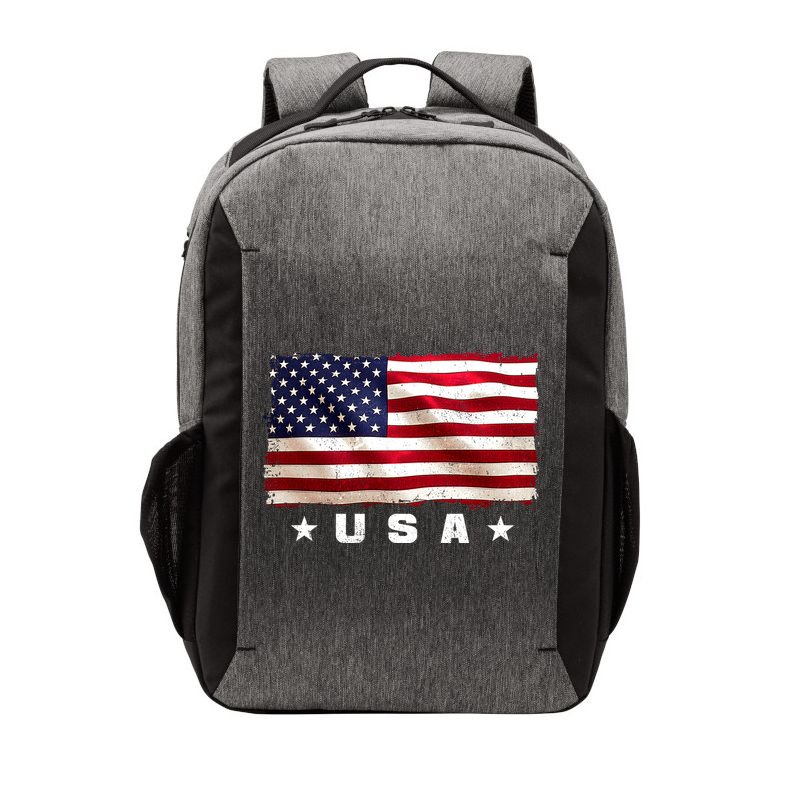 Vintage Worn USA Flag Vector Backpack