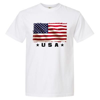 Vintage Worn USA Flag Garment-Dyed Heavyweight T-Shirt