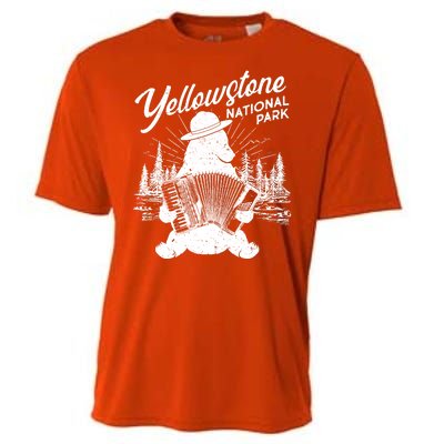 Vintage Yellowstone National Park Ranger Bear Cooling Performance Crew T-Shirt