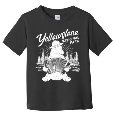 Vintage Yellowstone National Park Ranger Bear Toddler T-Shirt