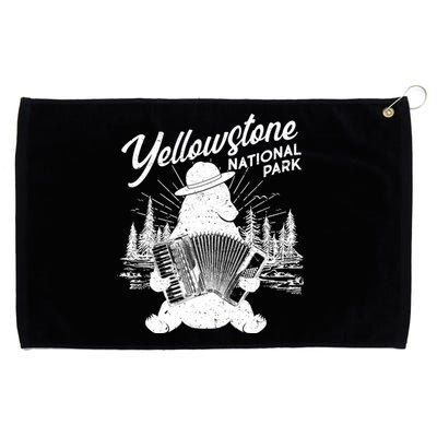 Vintage Yellowstone National Park Ranger Bear Grommeted Golf Towel