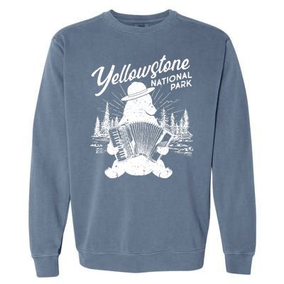 Vintage Yellowstone National Park Ranger Bear Garment-Dyed Sweatshirt