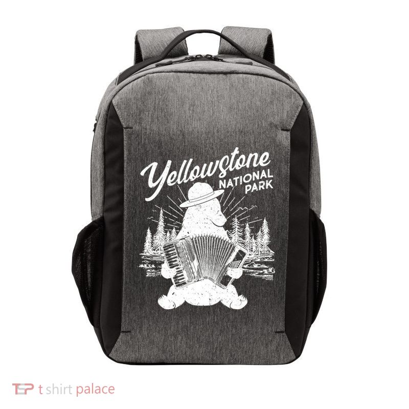 Vintage Yellowstone National Park Ranger Bear Vector Backpack