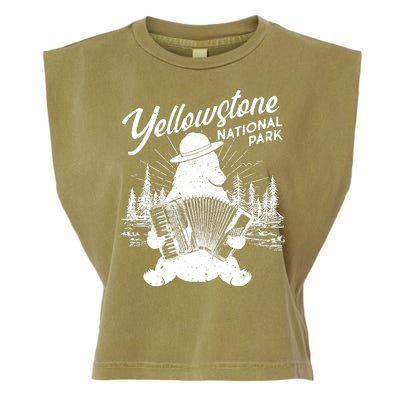 Vintage Yellowstone National Park Ranger Bear Garment-Dyed Women's Muscle Tee