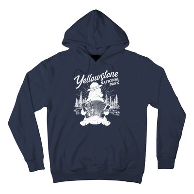 Vintage Yellowstone National Park Ranger Bear Hoodie