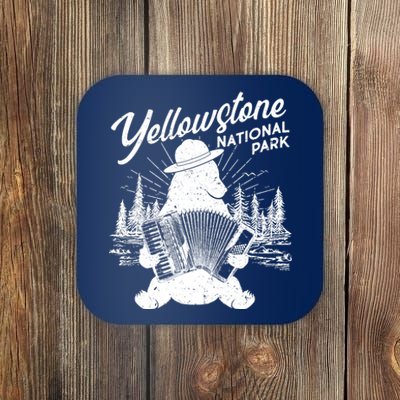 Vintage Yellowstone National Park Ranger Bear Coaster