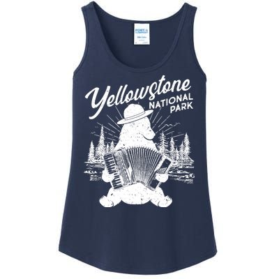 Vintage Yellowstone National Park Ranger Bear Ladies Essential Tank