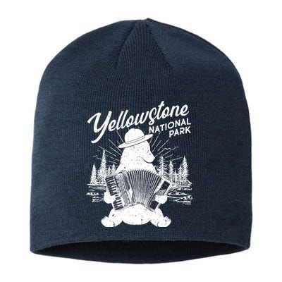 Vintage Yellowstone National Park Ranger Bear Sustainable Beanie