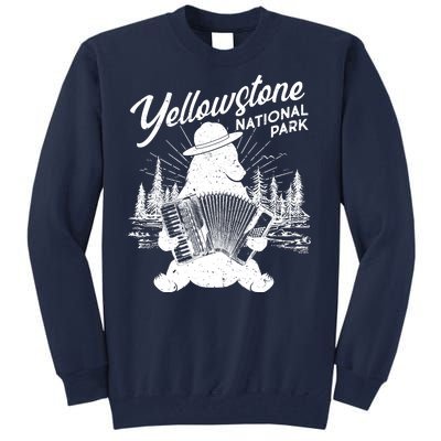 Vintage Yellowstone National Park Ranger Bear Tall Sweatshirt