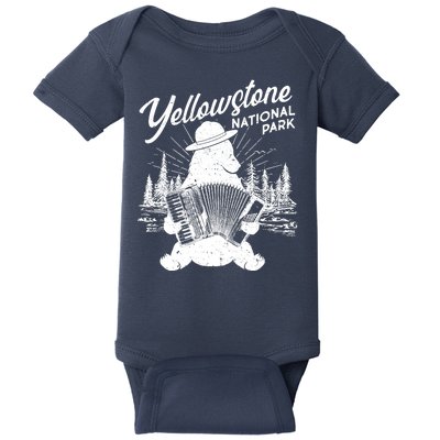 Vintage Yellowstone National Park Ranger Bear Baby Bodysuit