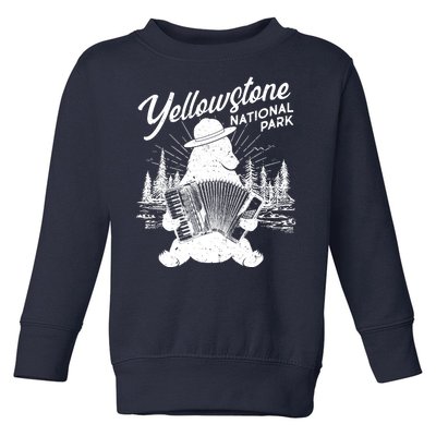 Vintage Yellowstone National Park Ranger Bear Toddler Sweatshirt