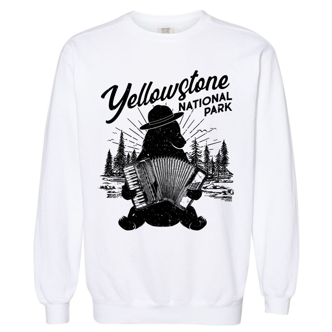 Vintage Yellowstone National Park Ranger Bear Garment-Dyed Sweatshirt