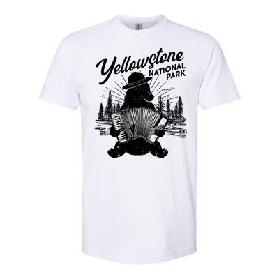 Vintage Yellowstone National Park Ranger Bear Softstyle CVC T-Shirt