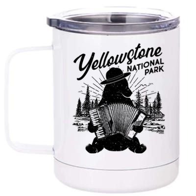 Vintage Yellowstone National Park Ranger Bear 12 oz Stainless Steel Tumbler Cup