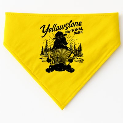 Vintage Yellowstone National Park Ranger Bear USA-Made Doggie Bandana