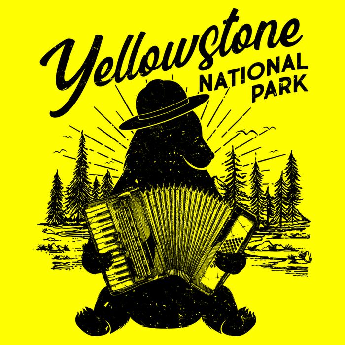 Vintage Yellowstone National Park Ranger Bear T-Shirt