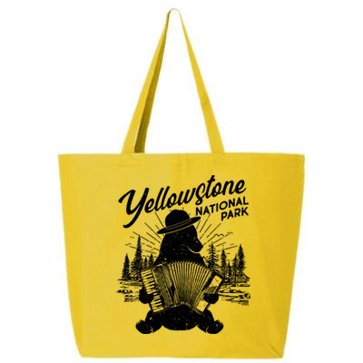Vintage Yellowstone National Park Ranger Bear 25L Jumbo Tote