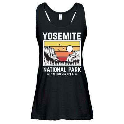Vintage Yosemite National Park Ladies Essential Flowy Tank