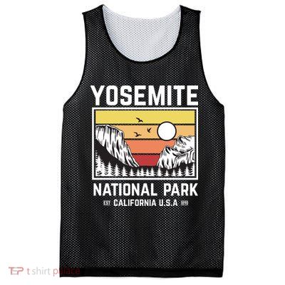 Vintage Yosemite National Park Mesh Reversible Basketball Jersey Tank
